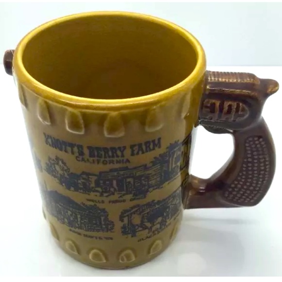 KNOTTS BERRY FARM Vtg 1940-50’s Revolver Gun Mug - Picture 2 of 12